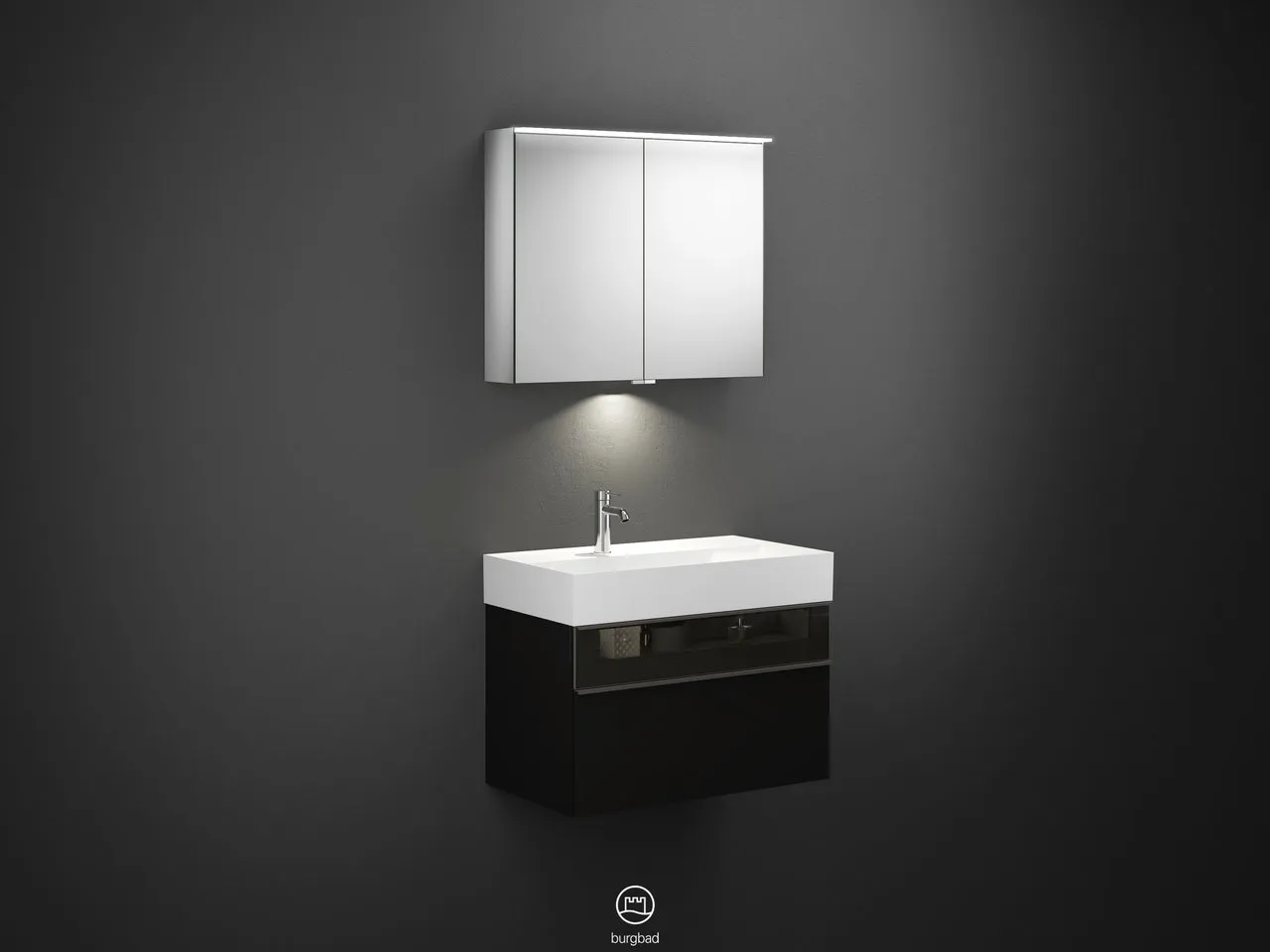 burgbad Yumo PG2 Badmöbelset SFLA082