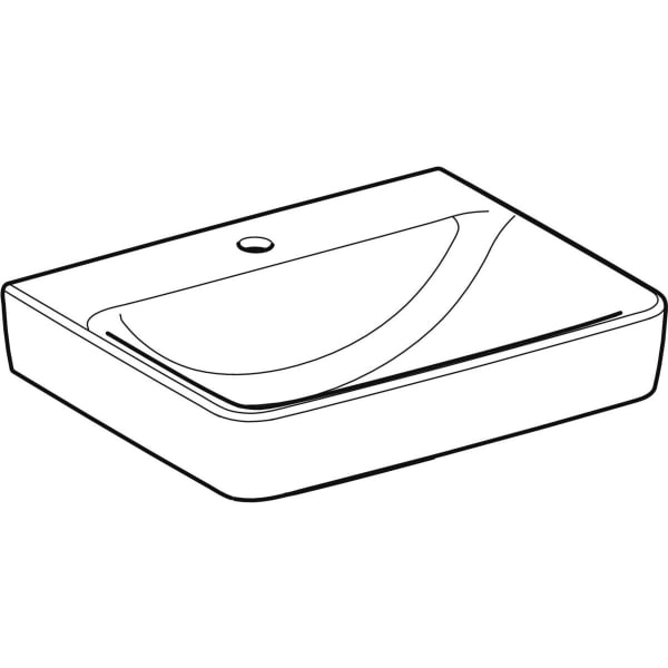 Wandwaschtisch „Renova Plan“, rechteckig 55 × 44 cm in weiß alpin Wandwaschtisch „Renova Plan“, rechteckig 55 × 44 cm in weiß alpin