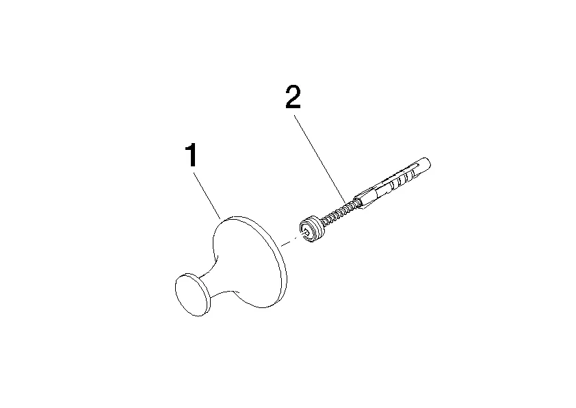 Dornbracht VAIA Haken - Bronze gebürstet, Ausladung 46 mm, Rosette Durchmesser 50 mm