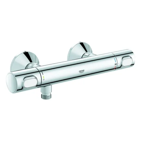 Thermostat-Brausebatterie Grohtherm 500 34793, Wandmontage, eigensicher, chrom Thermostat-Brausebatterie Grohtherm 500 34793, Wandmontage, eigensicher, chrom