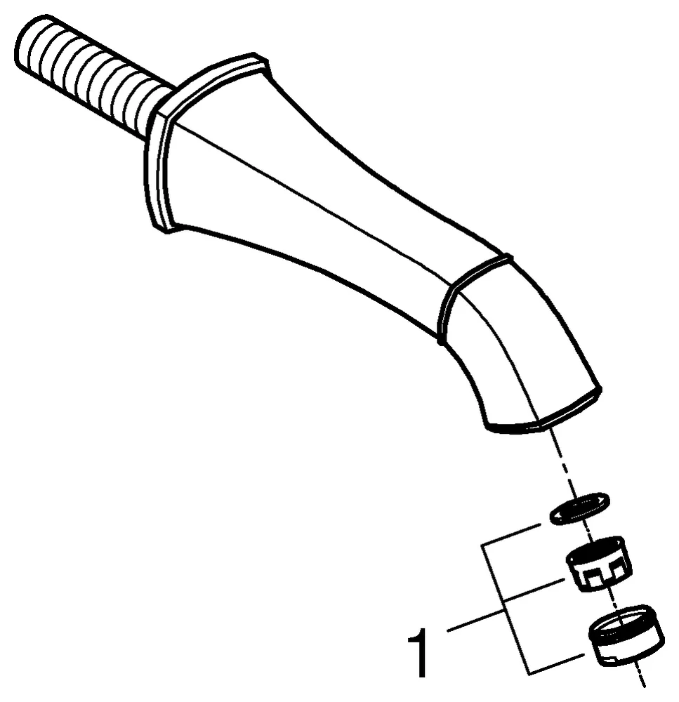 Grohe Grandera Wanneneinlauf Wandmontage 177mm chrom/gold Grohe Grandera Wanneneinlauf Wandmontage 177mm chrom/gold