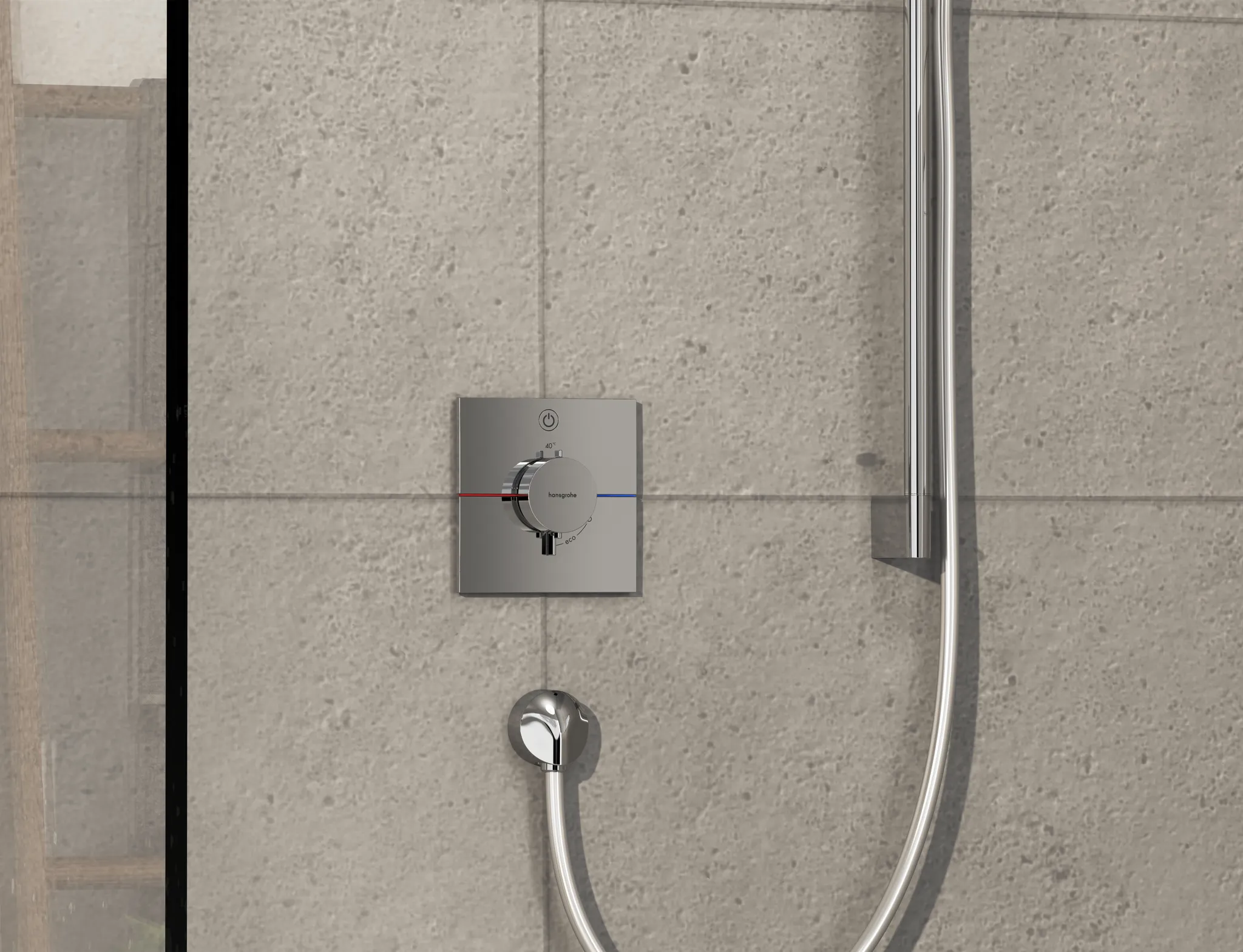 ShowerSelect Comfort E Thermostat Unterputz für 1 Verbraucher Chrom ShowerSelect Comfort E Thermostat Unterputz für 1 Verbraucher Chrom
