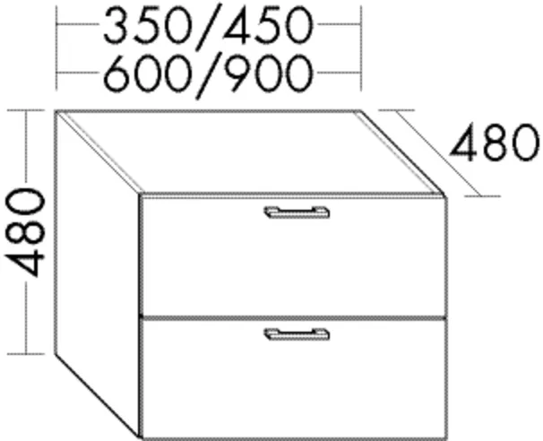 burgbad Hochschrank „Sys30“ 940 × 480 × 520 mm in Anthrazit Hochglanz