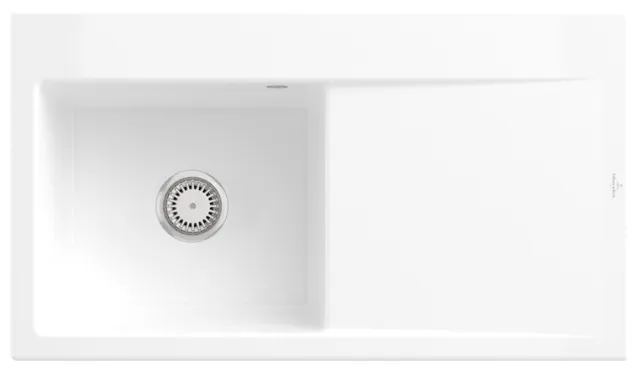 Villeroy & Boch Einbau-Küchenspülbecken „Subway Style“ 50 900 × 510 × 220 mm, für Becken links in Snow White