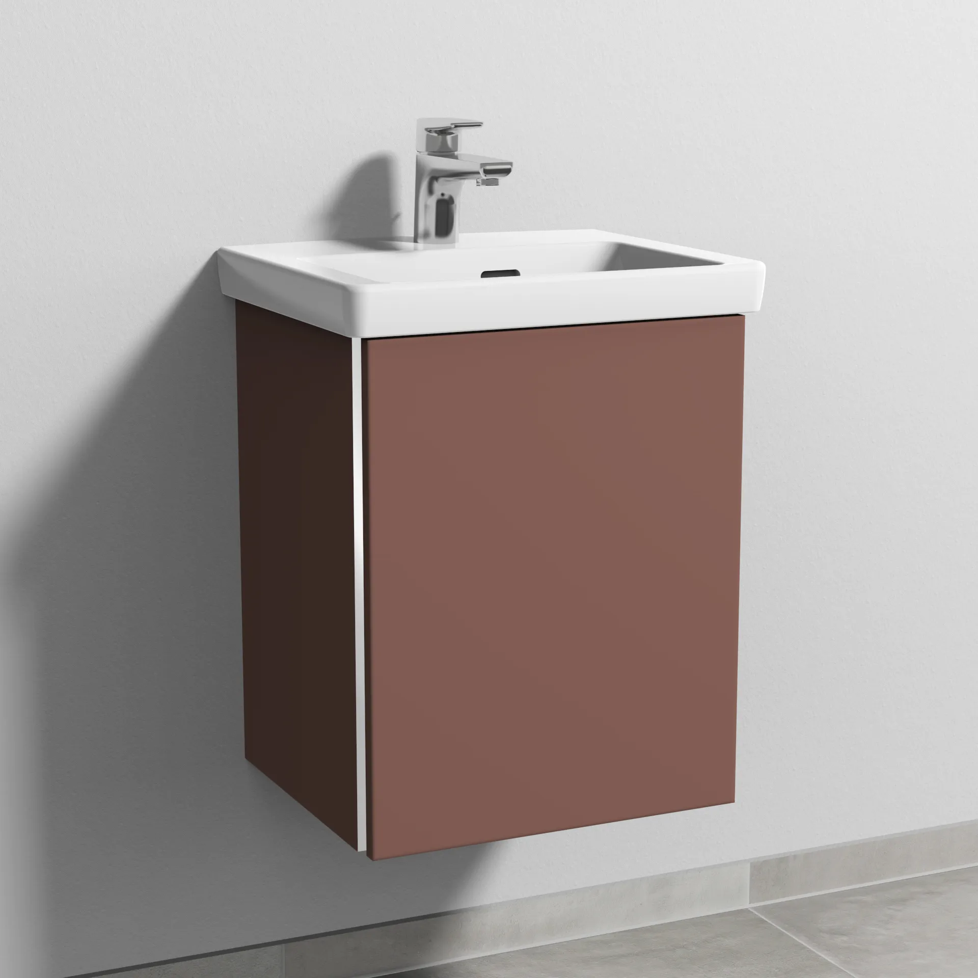 Sanipa Waschtischunterschrank „3way“ 407 × 517 × 361 mm in Wine-Red, Anschlag rechts Sanipa Waschtischunterschrank „3way“ 407 × 517 × 361 mm in Wine-Red, Anschlag rechts