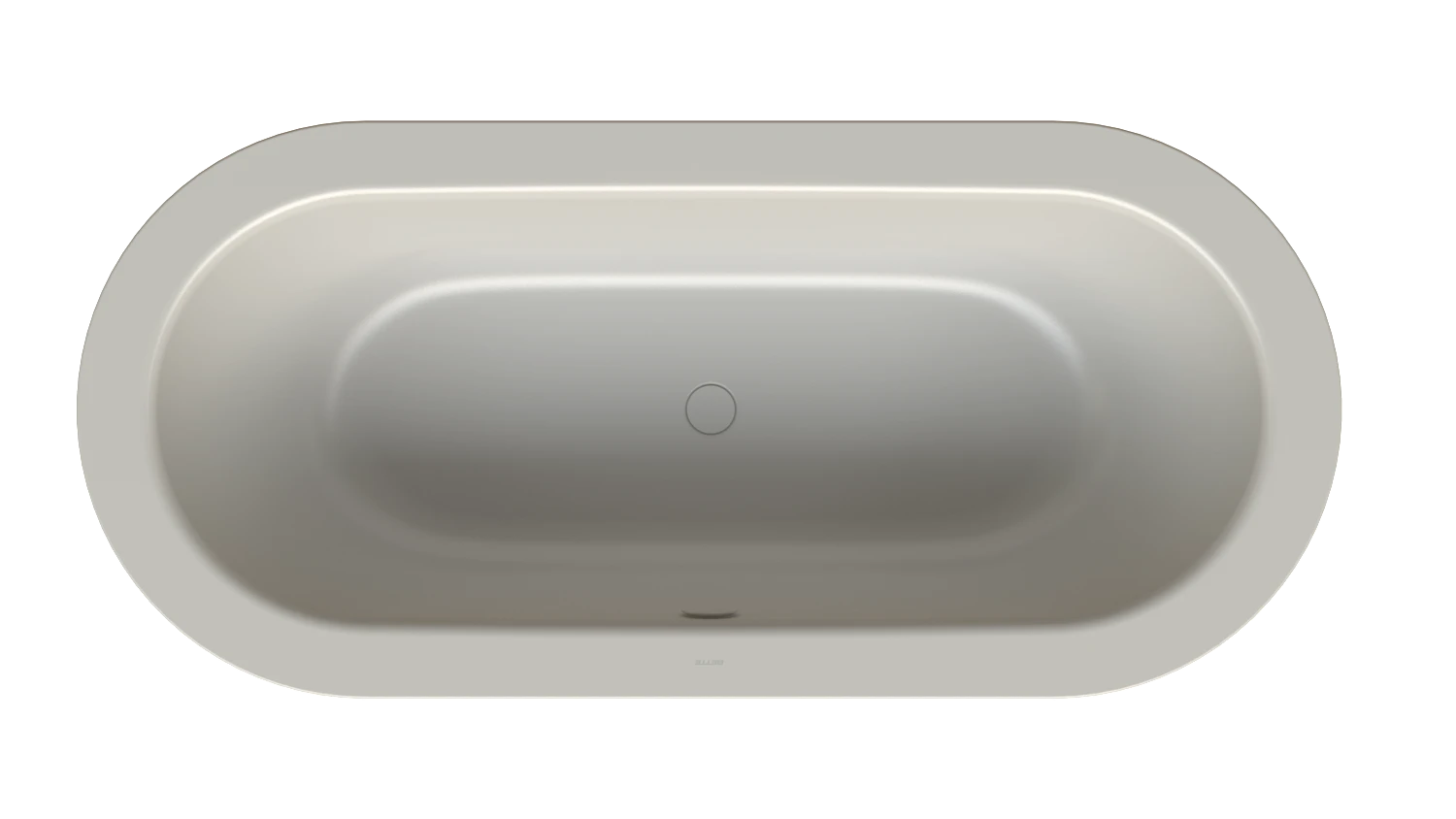 Bette oval Badewanne „BetteStarlet Oval Silhouette“ 175 × 80 cm in Silver
