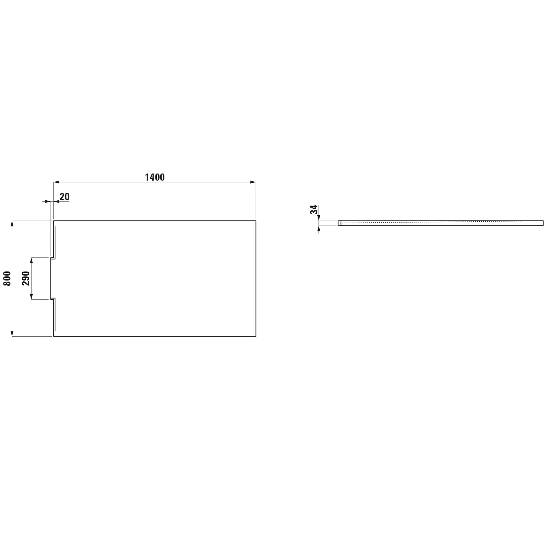 Laufen Duschwanne NIA 800x1400x34 Marbond mit Wandablauf anthrazit Laufen Duschwanne NIA 800x1400x34 Marbond mit Wandablauf anthrazit