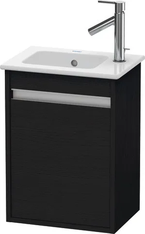 Duravit Waschtischunterschrank wandhängend „Ketho“ 40 × 55 × 28,5 cm in Eiche Schwarz