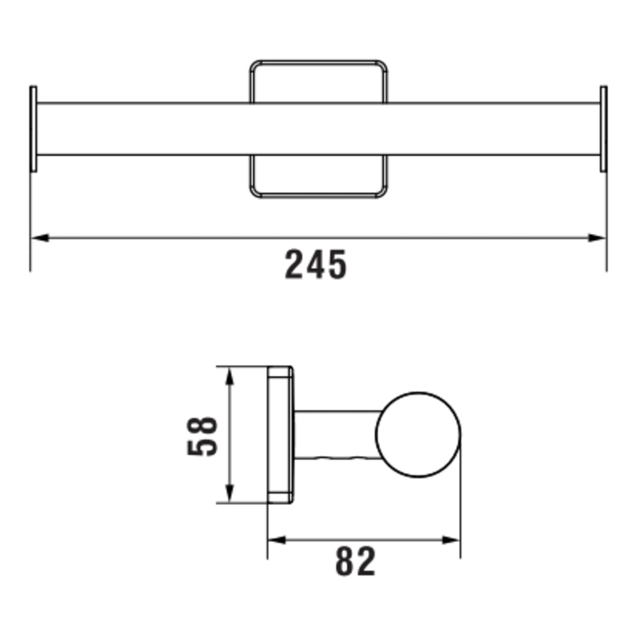 Niara S Toilettenpapierhalter 38407.2 doppelt, o. Abdeckung, chrom