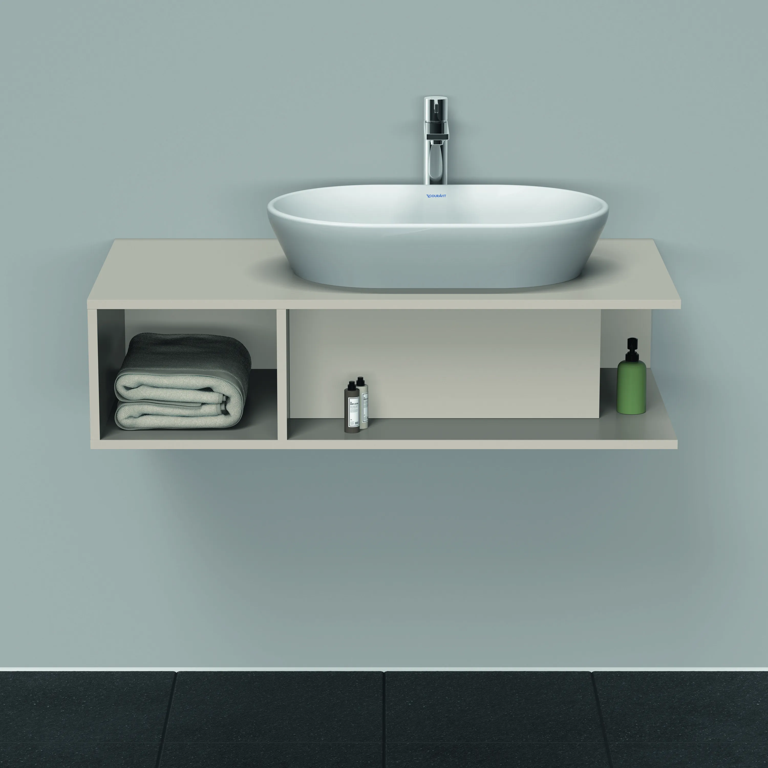 Duravit Waschtischunterschrank wandhängend „D-Neo“ 100 × 26 × 55 cm Taupe Matt Duravit Waschtischunterschrank wandhängend „D-Neo“ 100 × 26 × 55 cm Taupe Matt