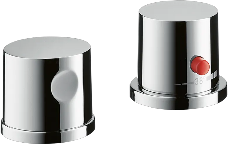 Hansgrohe AXOR Uno 2-Loch Wannenrandarmatur mit Thermostat, Chrom Hansgrohe AXOR Uno 2-Loch Wannenrandarmatur mit Thermostat, Chrom