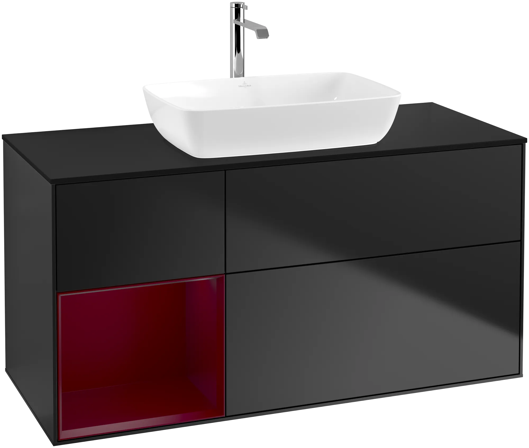 Villeroy & Boch Waschbeckenunterschrank Finion G82, 1200x603x501mm, Black Matt
