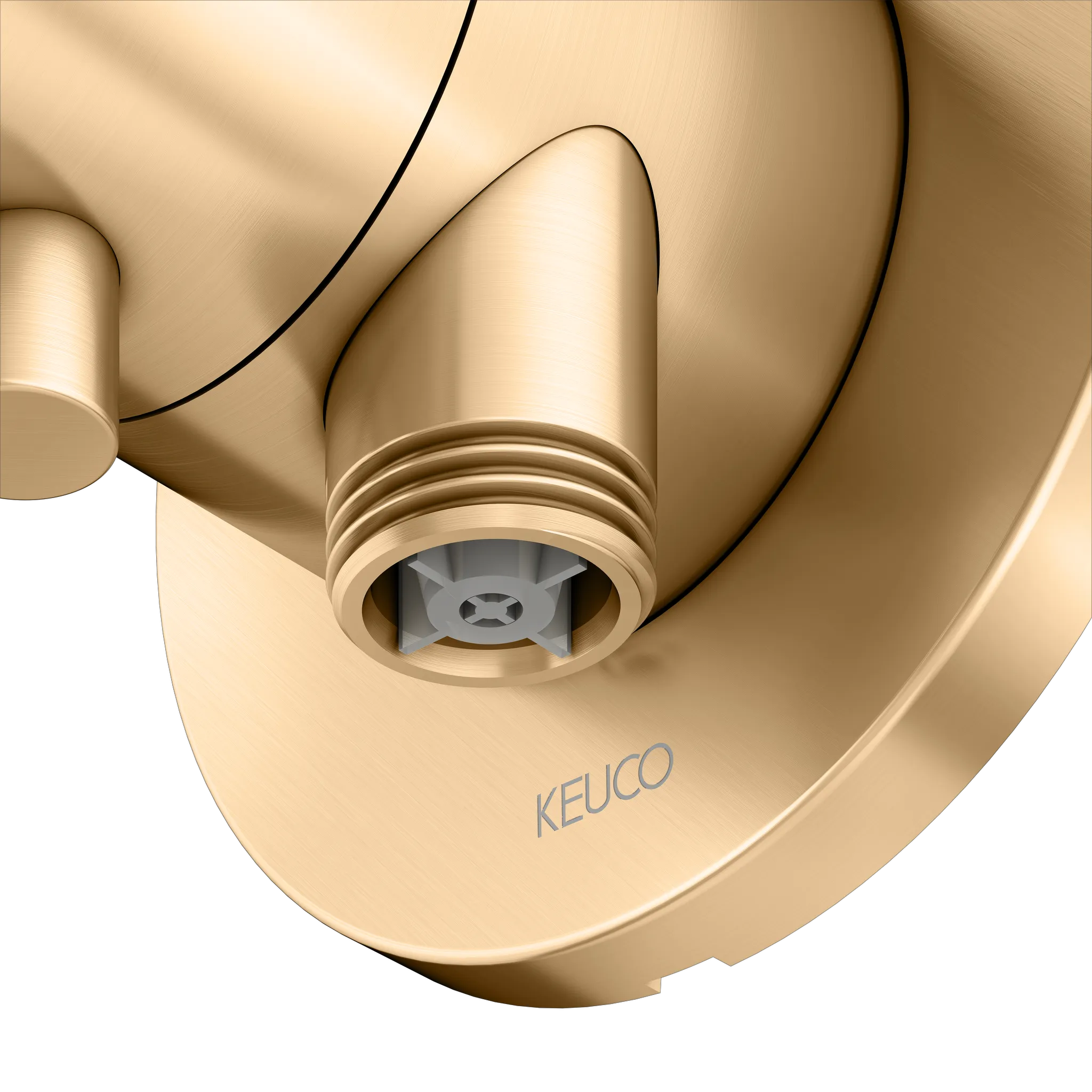 IXMO 3-Wege Umstellventil UP DN15 IXMO Comfort, rund Messing gebürstet IXMO 3-Wege Umstellventil UP DN15 IXMO Comfort, rund Messing gebürstet