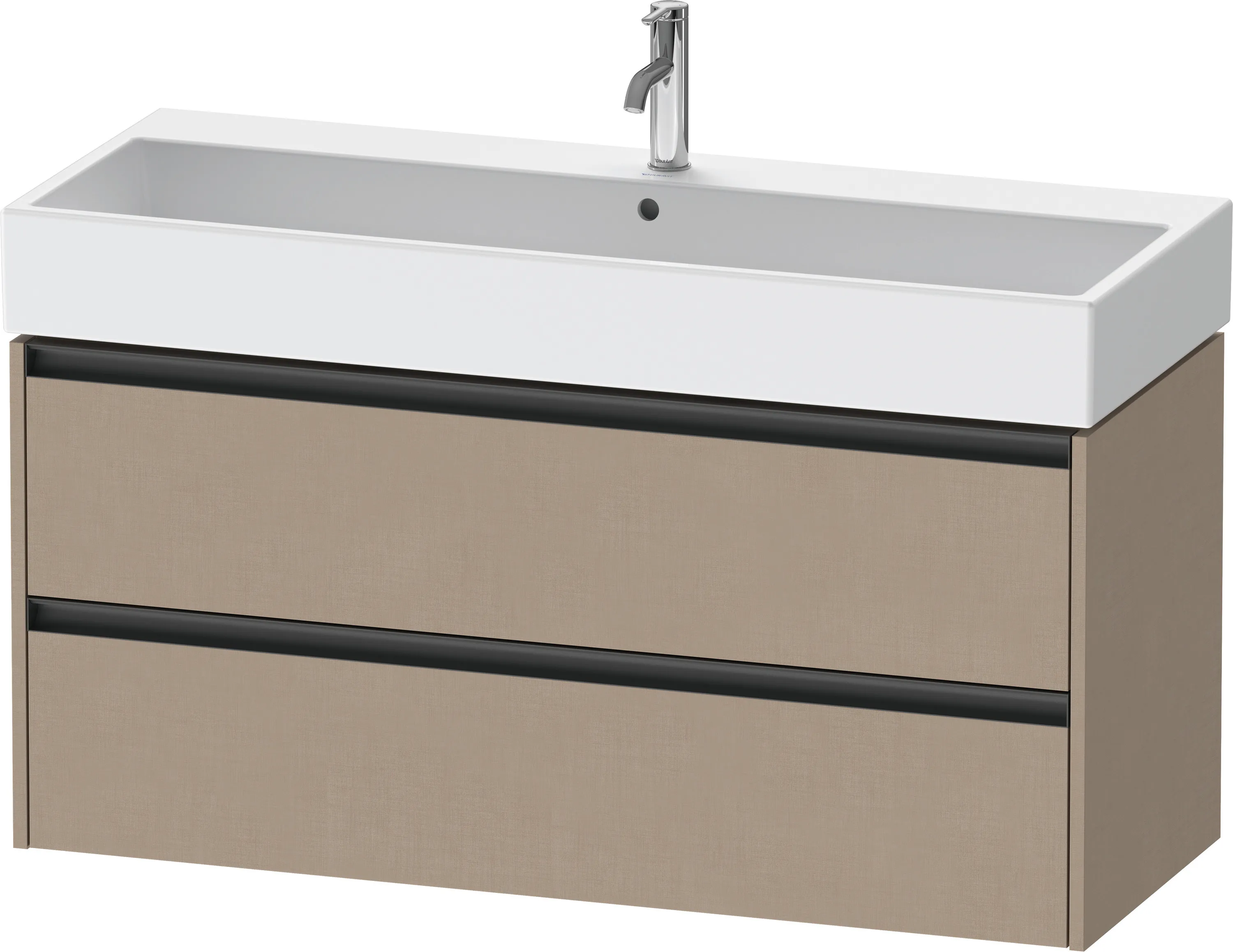 Duravit Waschtischunterschrank wandhängend „Ketho.2“ 118,4 × 54,9 × 46 cm in Leinen