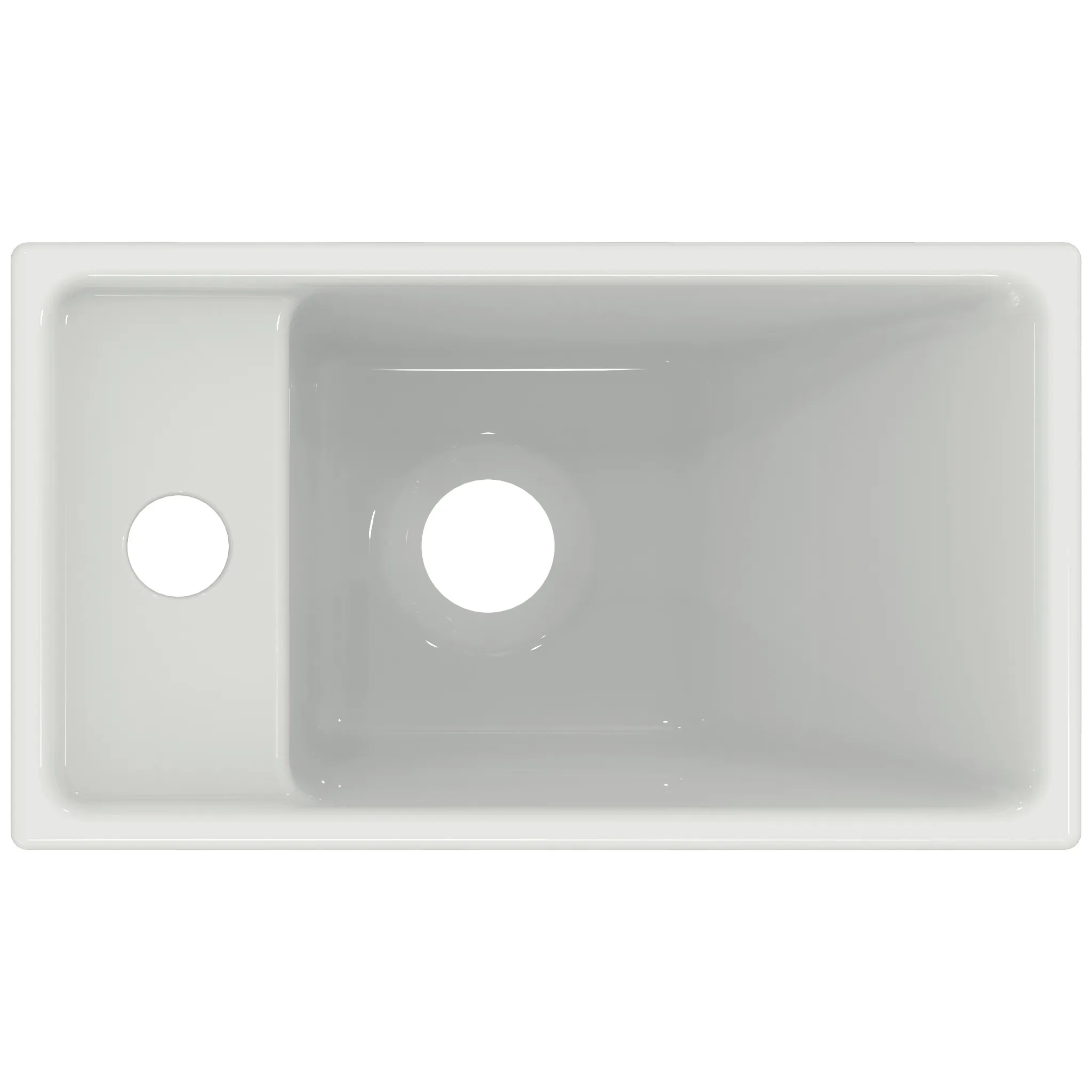Ideal Standard Handwaschbecken i.life S, 1 Hahnloch links, ohne Überlauf, weiß, 370x210x120 mm Ideal Standard Handwaschbecken i.life S, 1 Hahnloch links, ohne Überlauf, weiß, 370x210x120 mm