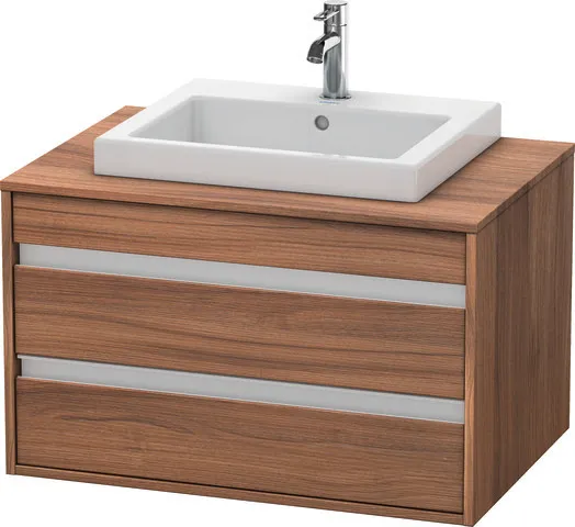 Duravit Waschtischunterschrank wandhängend „Ketho“ 80 × 49,6 × 55 cm in Nussbaum Natur Duravit Waschtischunterschrank wandhängend „Ketho“ 80 × 49,6 × 55 cm in Nussbaum Natur