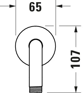 Brausegarnitur Brausen und Zubehör Brausearm „ZubehörArmaturen“ in Chrom Brausegarnitur Brausen und Zubehör Brausearm „ZubehörArmaturen“ in Chrom