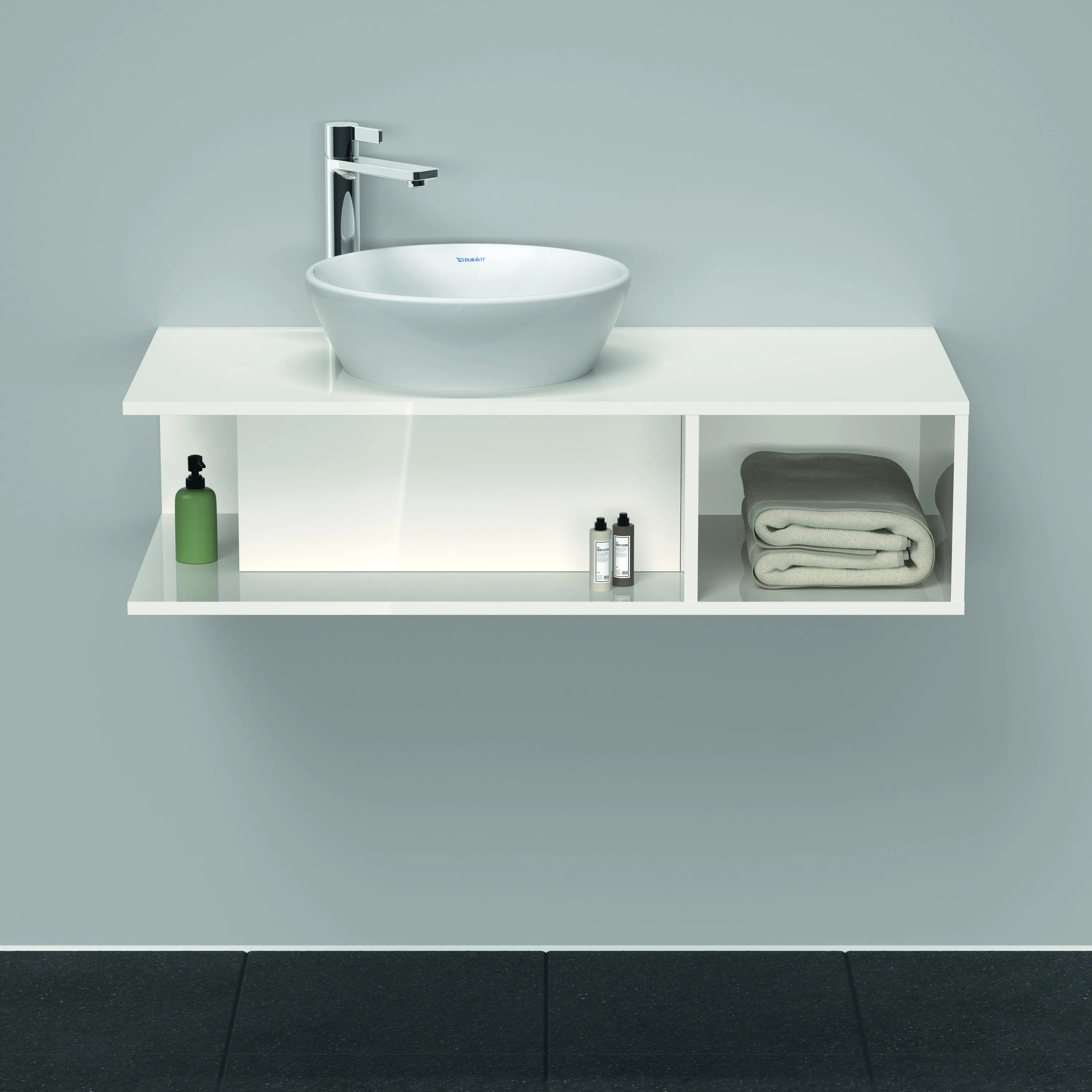 Duravit Waschtischunterschrank wandhängend „D-Neo“ 100 × 26 × 48 cm Weiß Hochglanz Duravit Waschtischunterschrank wandhängend „D-Neo“ 100 × 26 × 48 cm Weiß Hochglanz