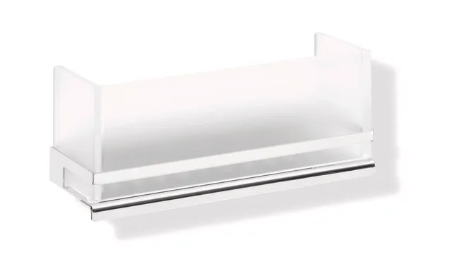 Duschkorb des Systems 100, Metall, verchromt, Einsatz aus Acrylglas, satiniert, B: 223 mm, H: 93 mm, T: 82 mm Duschkorb des Systems 100, Metall, verchromt, Einsatz aus Acrylglas, satiniert, B: 223 mm, H: 93 mm, T: 82 mm