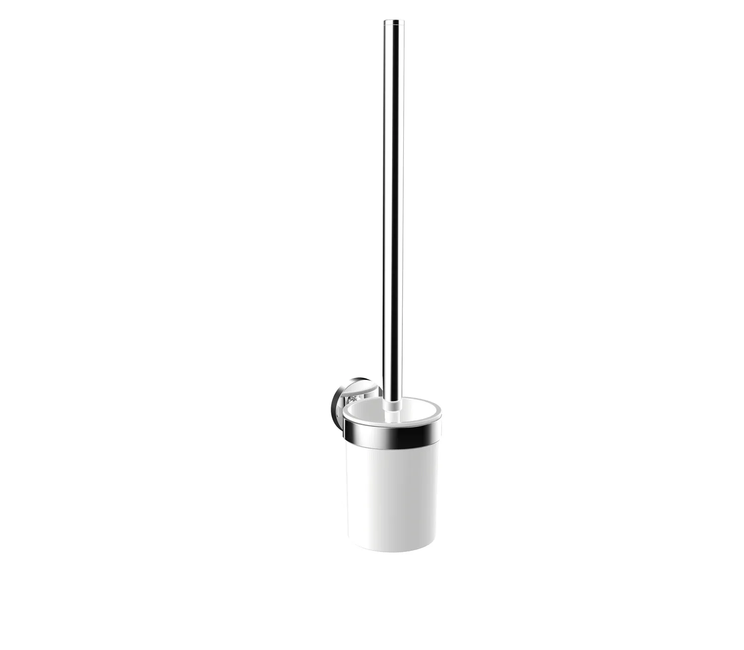 round Bürstengarnitur Kunststoff weiß, chrom round Bürstengarnitur Kunststoff weiß, chrom