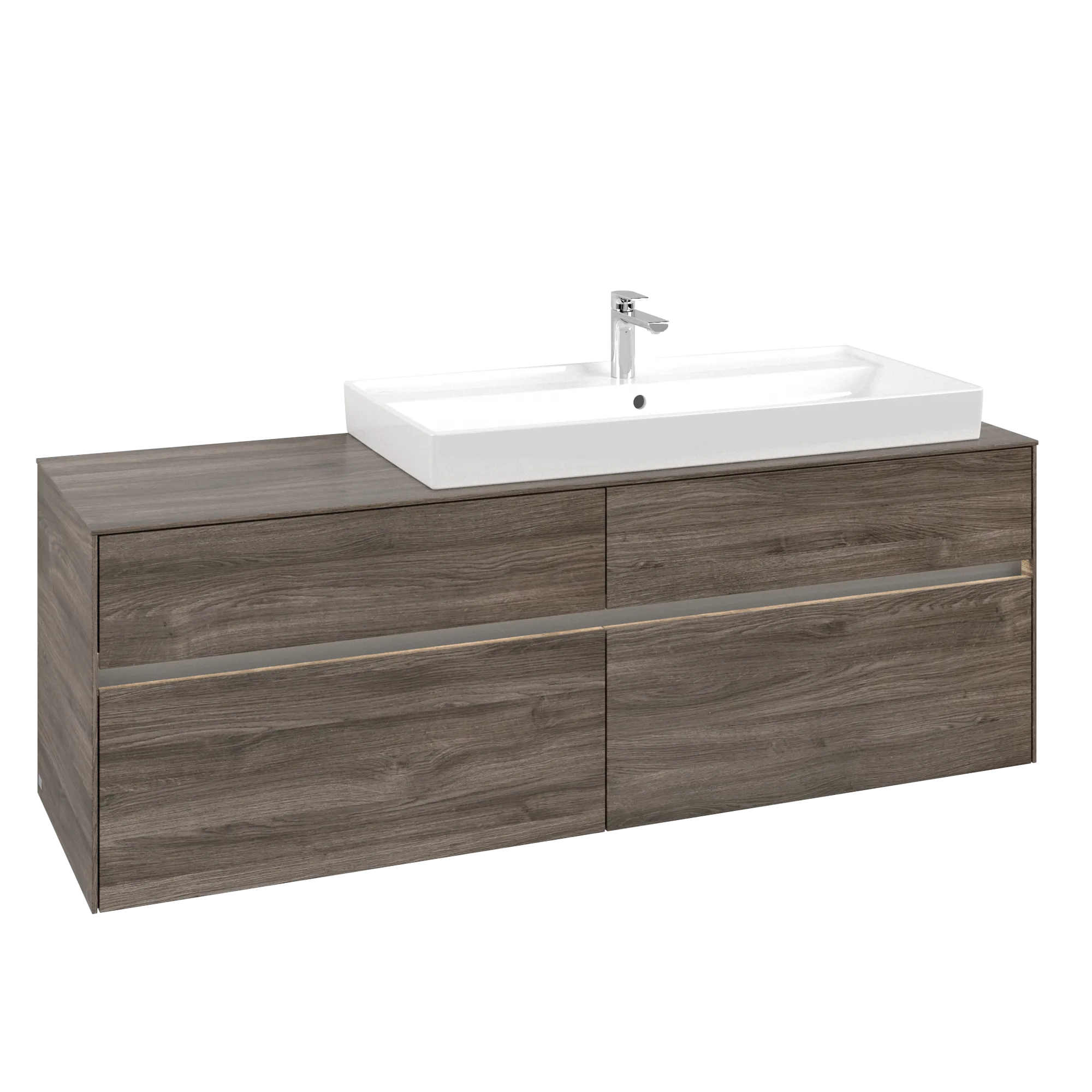 Villeroy & Boch Collaro Waschbeckenunterschrank C030B0, 1600 x 548 x 500 mm, Stone Oak