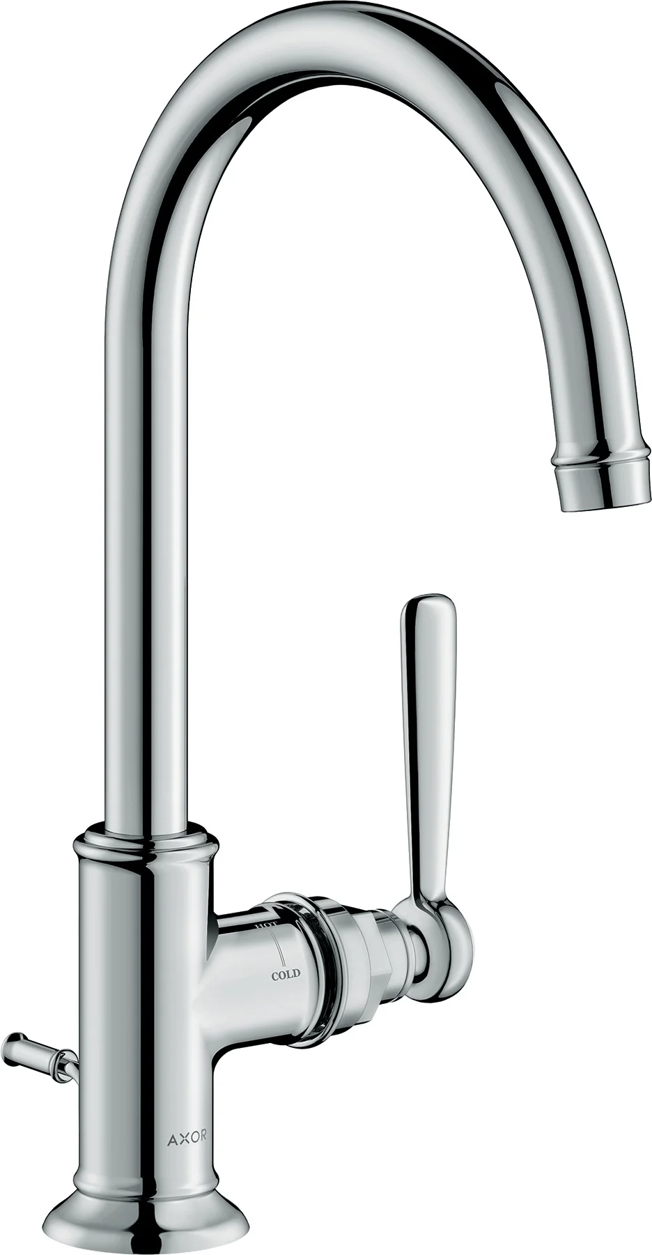 Hansgrohe AXOR Montreux Einhebel-Waschtischmischer Chrom, Ausladung 175 mm, Auslaufhöhe 209 mm, Hebelgriff, Laminarstrahl, max. Durchfluss 5 l/min