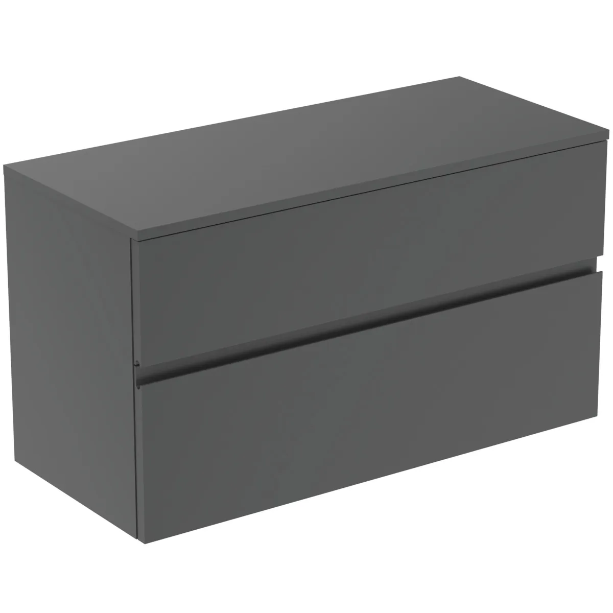Ideal Standard Waschtischunterschrank „Finesse“ 100,2 × 55,8 × 44 cm Anthrazit matt lackiert Ideal Standard Waschtischunterschrank „Finesse“ 100,2 × 55,8 × 44 cm Anthrazit matt lackiert