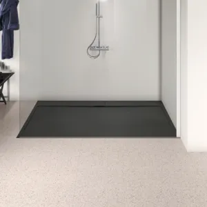 Ideal Standard Rechteck-Brausewanne Ultra Flat S i.life in Schiefer, 2000x1000x30 mm, rutschfest, Ideal Solid Mineralguss