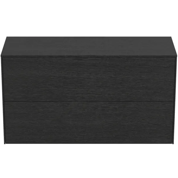 Ideal Standard Waschtischunterschrank „Conca“ 100,2 × 55 × 37,3 cm Eiche geflammt Furnier Ideal Standard Waschtischunterschrank „Conca“ 100,2 × 55 × 37,3 cm Eiche geflammt Furnier