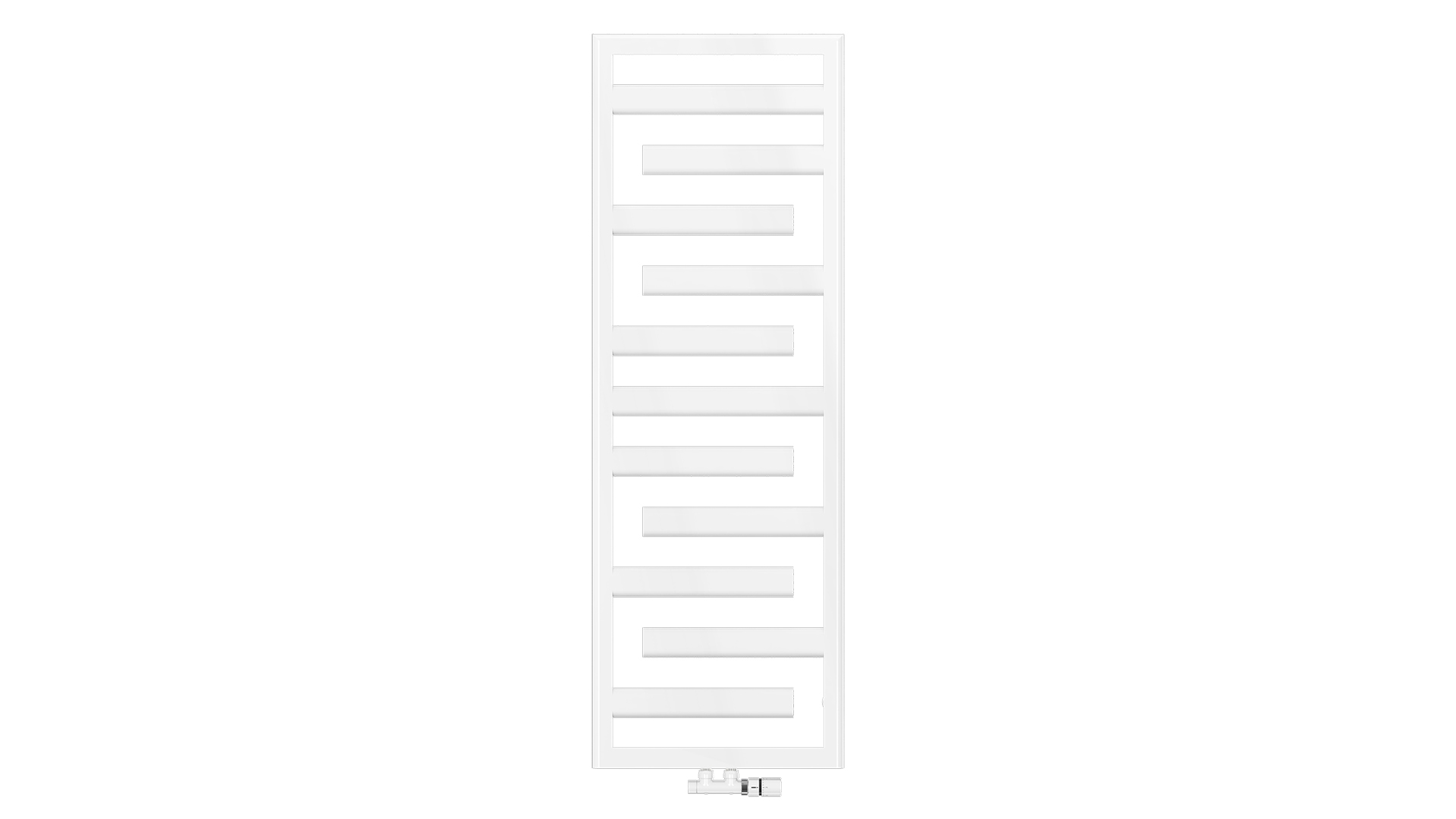 Zehnder Design-Heizkörper „Tetris“ 50 × 146 cm in Verkehrsweiß (RAL 9016, glänzend)