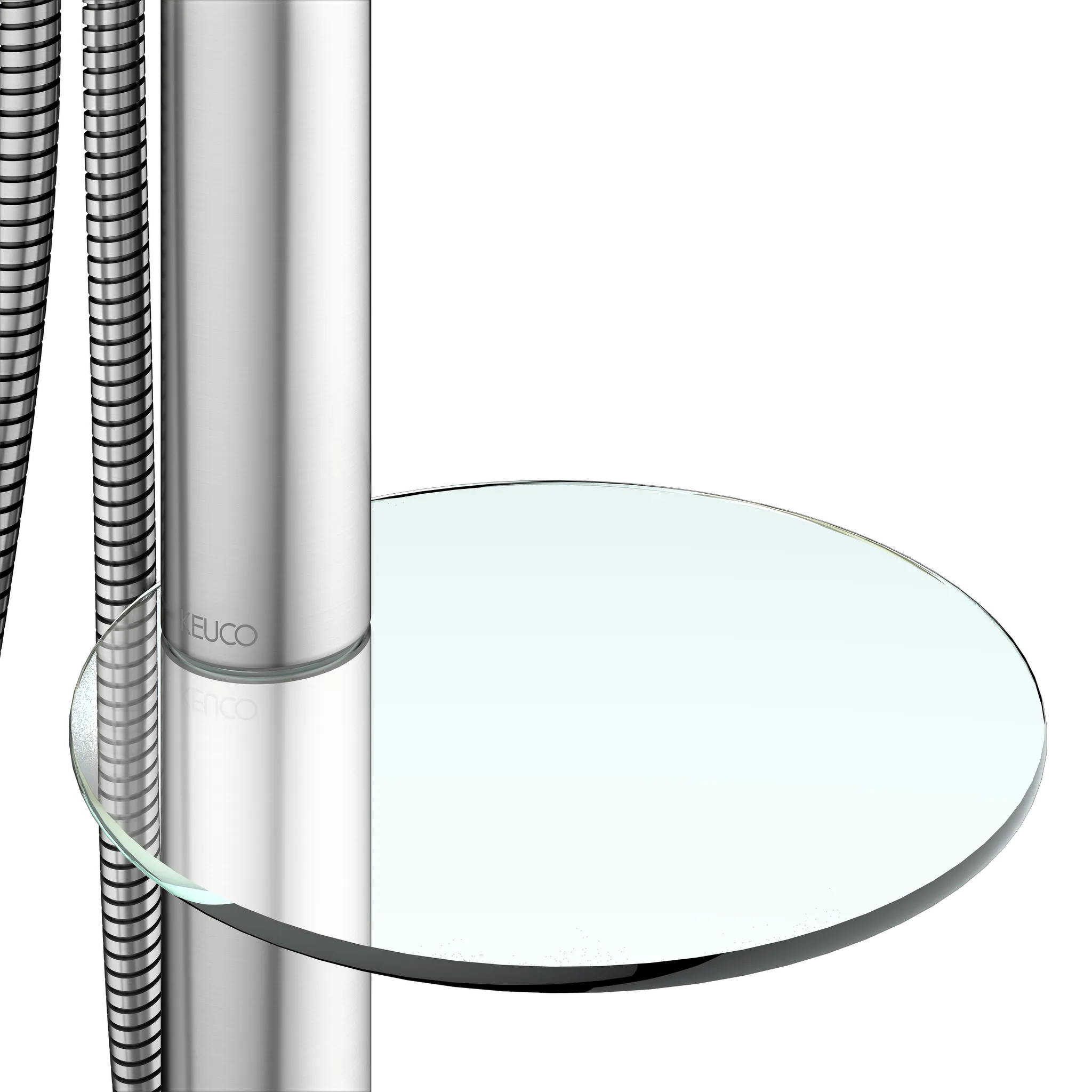 KEUCO EDITION 400 Einhebel-Wannenmischer bodenstehend Edelstahl-finish