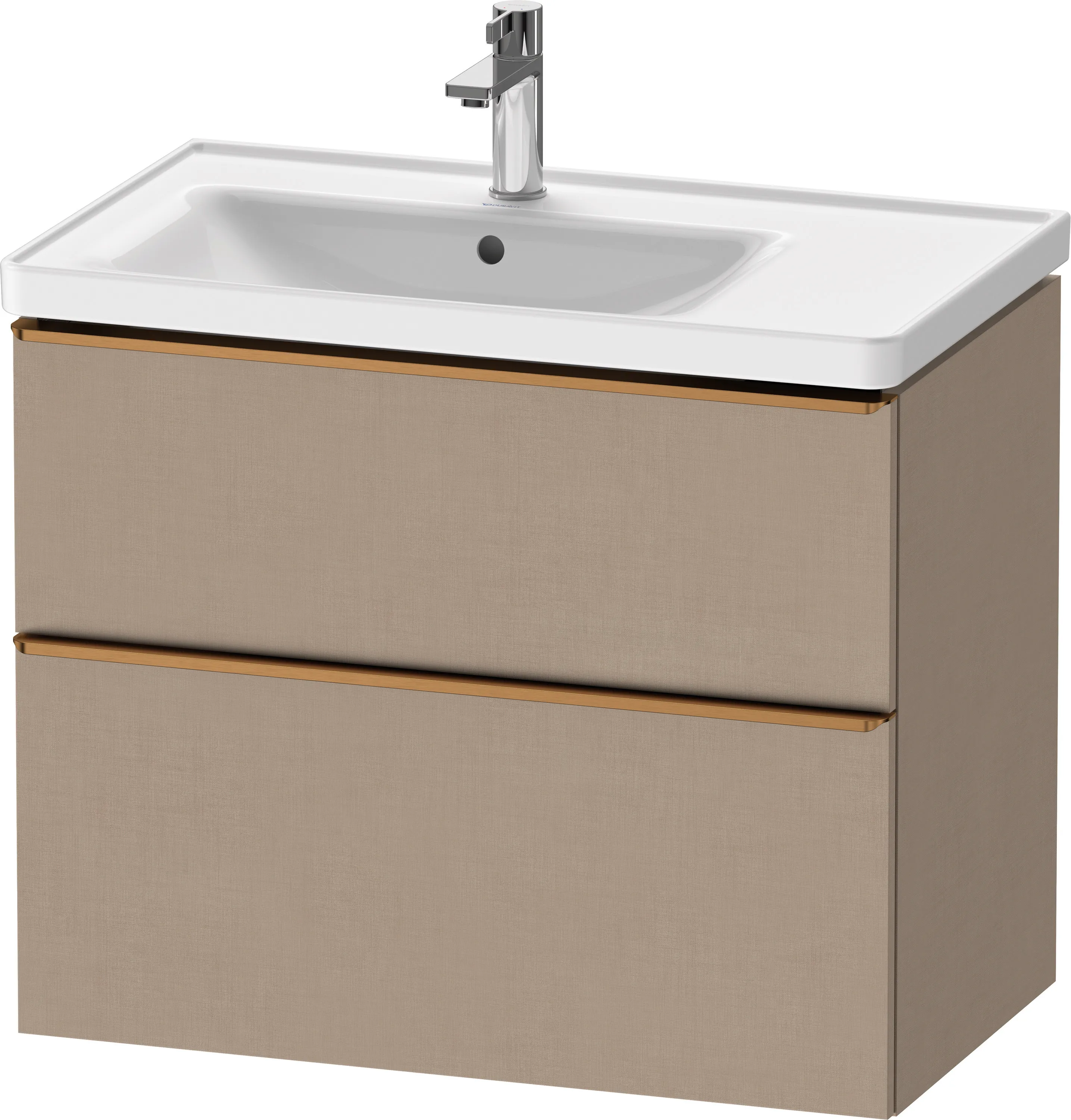 Duravit Waschtischunterschrank wandhängend „D-Neo“ 78,4 × 62,5 × 45,2 cm Leinen