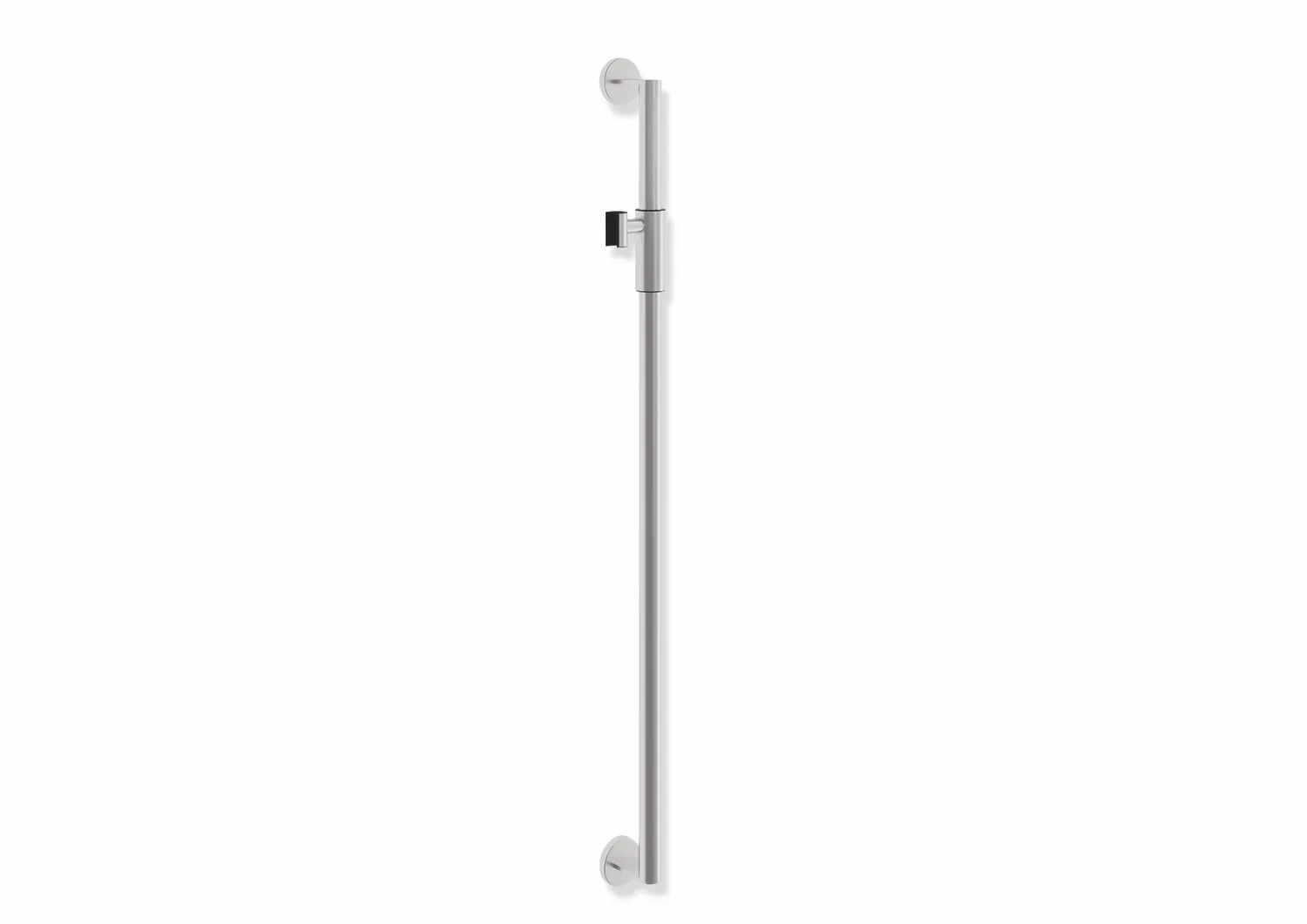 Brausehalterstange, Edelstahl, schliff, Achsmaß 1100 mm, D: 32 mm, mit magnetischem Brausehalter Brausehalterstange, Edelstahl, schliff, Achsmaß 1100 mm, D: 32 mm, mit magnetischem Brausehalter