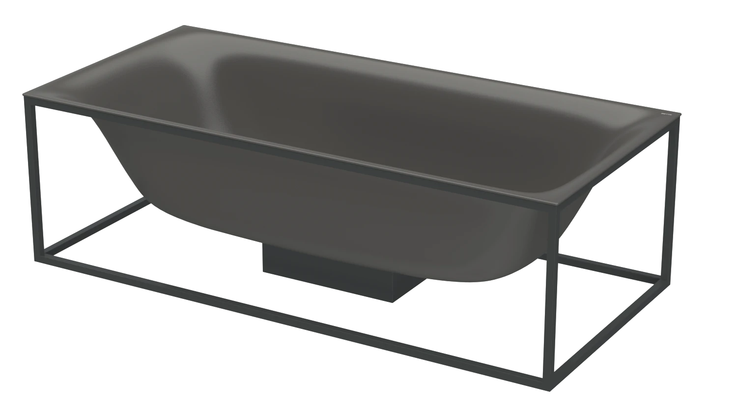 Bette Badewanne „BetteLux Shape“ rechteck 190 × 90 cm in Anthracite