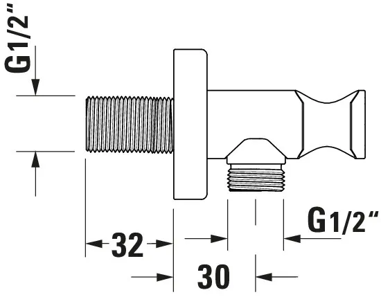 Duravit Wandanschlussbogen Brausen und Zubehör Ersatzteil, Schwarz Matt, Maße 55x102 Eck. Duravit Wandanschlussbogen Brausen und Zubehör Ersatzteil, Schwarz Matt, Maße 55x102 Eck.