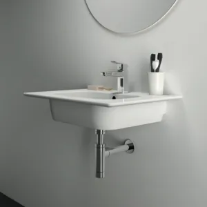 Waschbecken „i.life A“ 64 × 46 × 15,5 cm, Hahnlochposition mittig Waschbecken „i.life A“ 64 × 46 × 15,5 cm, Hahnlochposition mittig