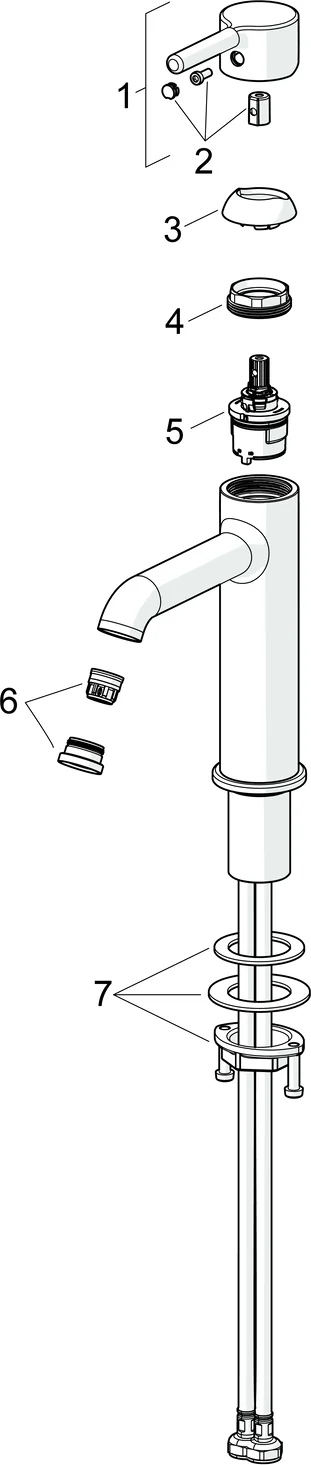HansaVANTIS Style EHM Waschtischbatterie Chrom 133 mm HansaVANTIS Style EHM Waschtischbatterie Chrom 133 mm
