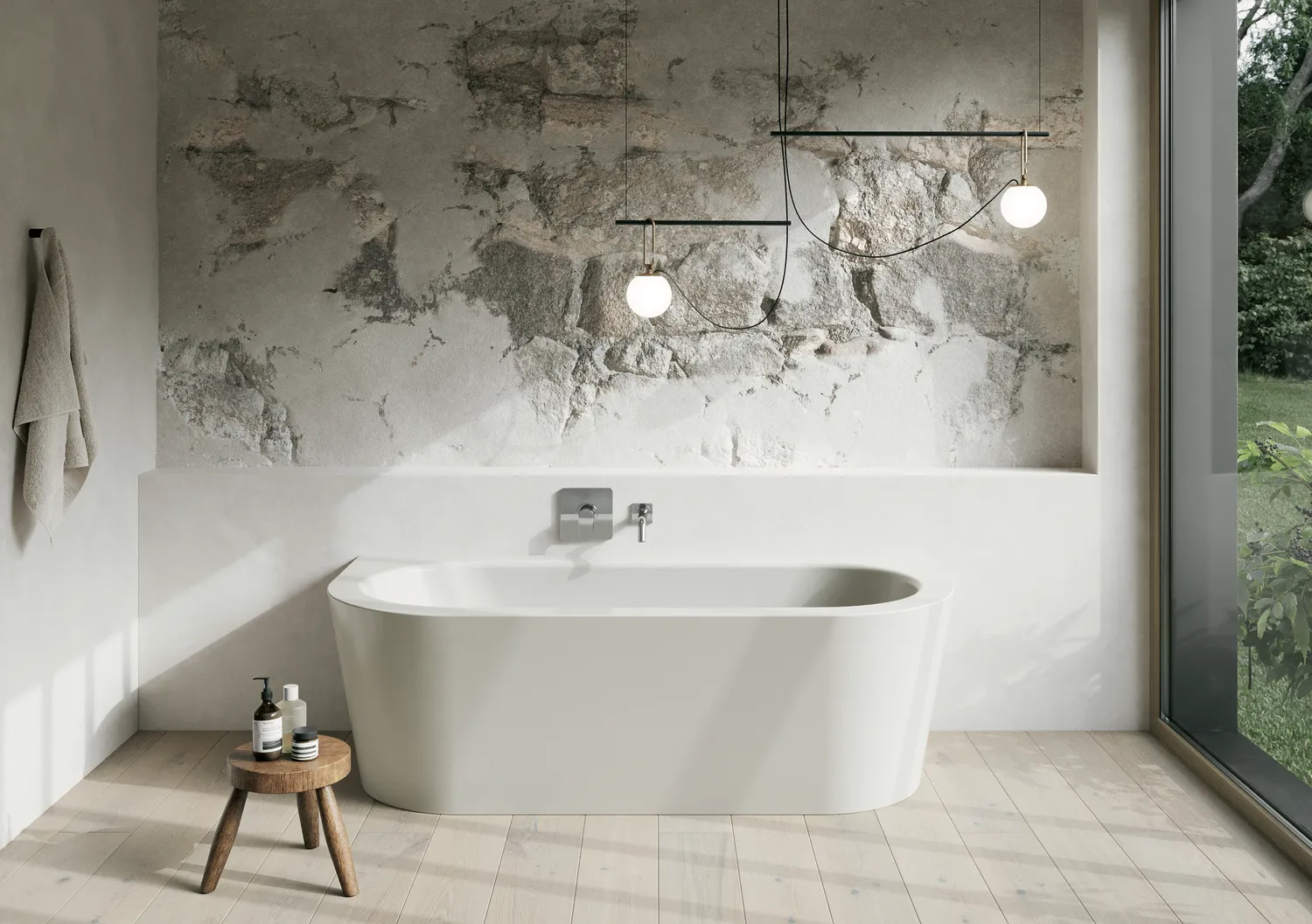 Bette BetteSilhouette Badewanne Starlet I 1750x800x420 mm Beige glasierter Titan-Stahl 2-Sitzer Schürzen-Badewanne Sonderform
