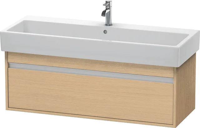 Duravit Waschtischunterschrank wandhängend „Ketho“ 115 × 41 × 44 cm Eiche Natur