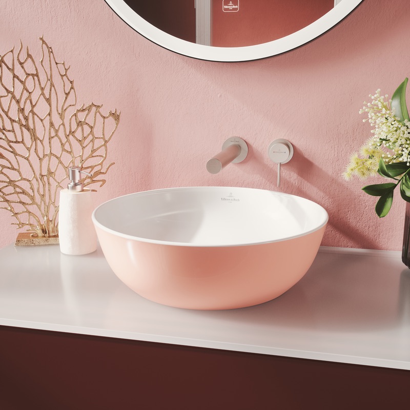 Villeroy & Boch Aufsatzwaschtisch aus TitanCeram „Artis“ ⌀ 430 mm in Powder