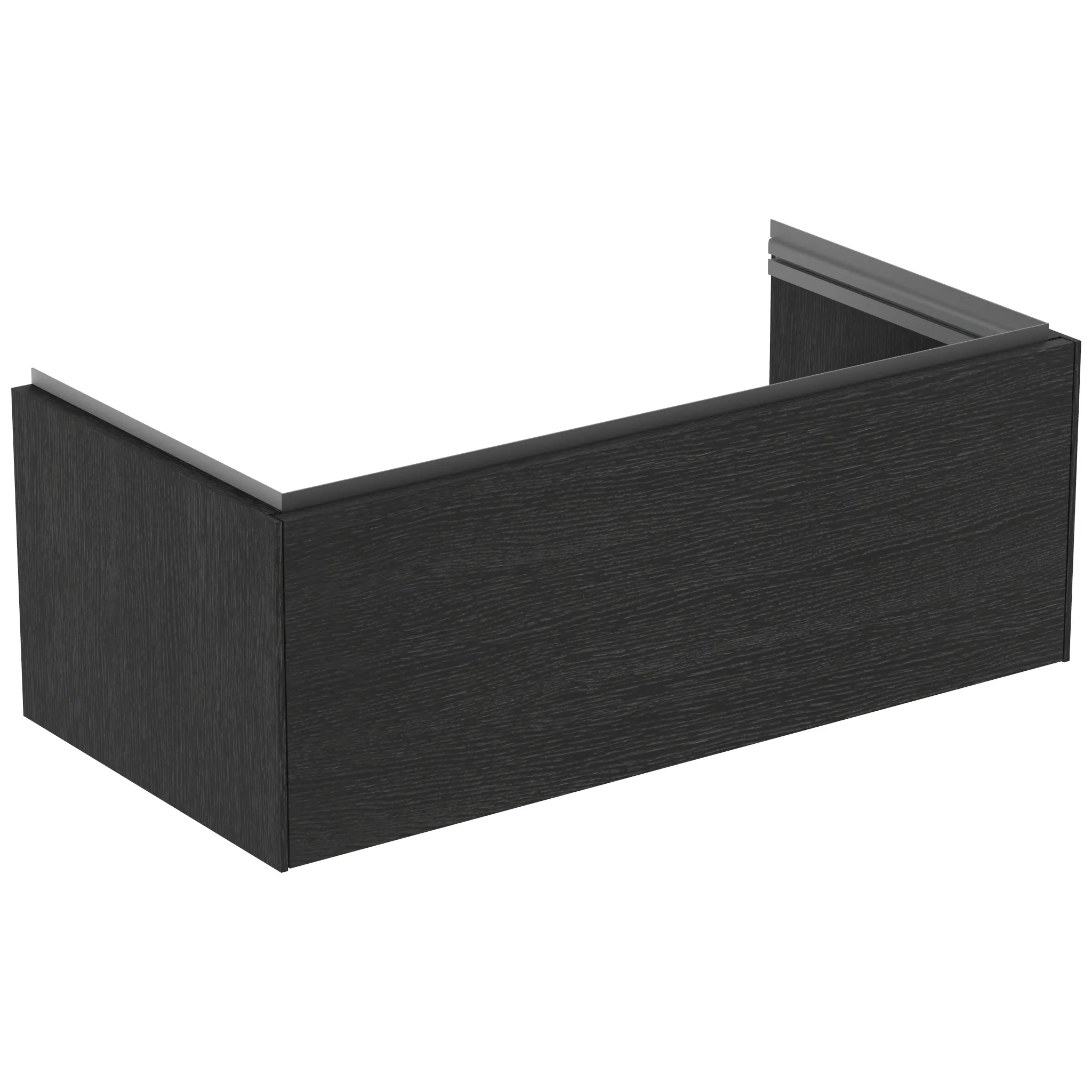 Ideal Standard Waschtischunterschrank „Conca“ 100 × 37 × 50,5 cm Eiche geflammt Furnier Ideal Standard Waschtischunterschrank „Conca“ 100 × 37 × 50,5 cm Eiche geflammt Furnier