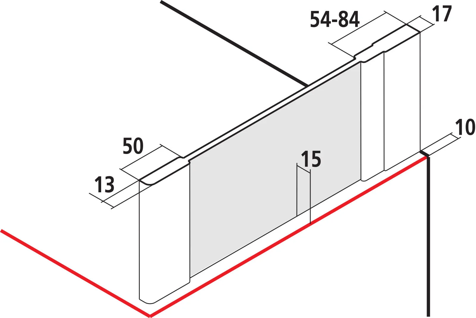 Kermi Duschdesign IBIZA 2000 Duschkabine, I2 TWO, Seitenwand verkürzt auf Badewanne, H 1600 mm, SW 680-710 mm Kermi Duschdesign IBIZA 2000 Duschkabine, I2 TWO, Seitenwand verkürzt auf Badewanne, H 1600 mm, SW 680-710 mm