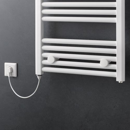 Design-Handtuchwärmer „Line“ Elektrobetrieb 60 × 121,5 cm in Weiß
