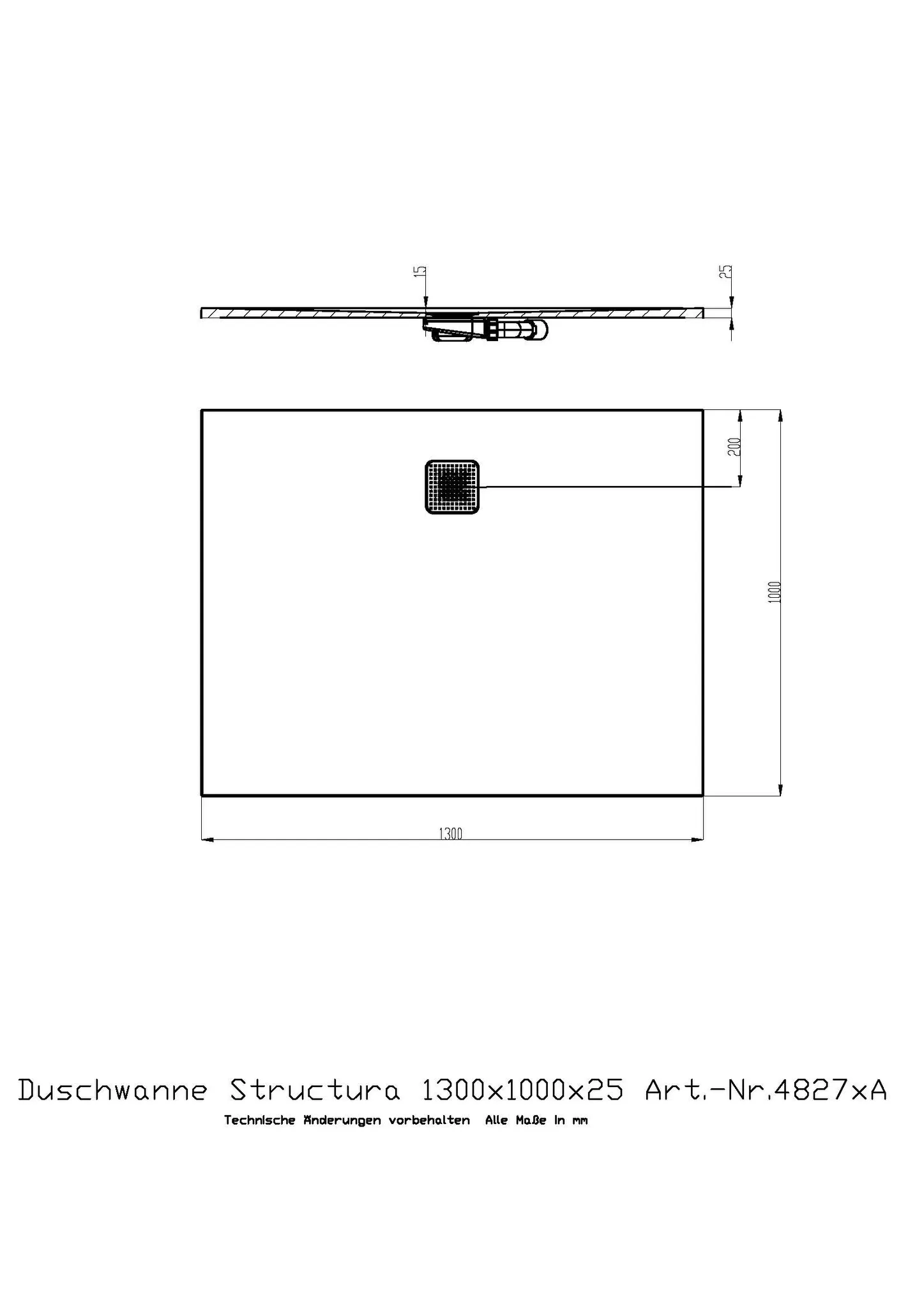Duschwanne Structura 1300x1000x25 in gesoftete Schieferoptik, mit Antirutsch B, Material Solique, Weiß Duschwanne Structura 1300x1000x25 in gesoftete Schieferoptik, mit Antirutsch B, Material Solique, Weiß
