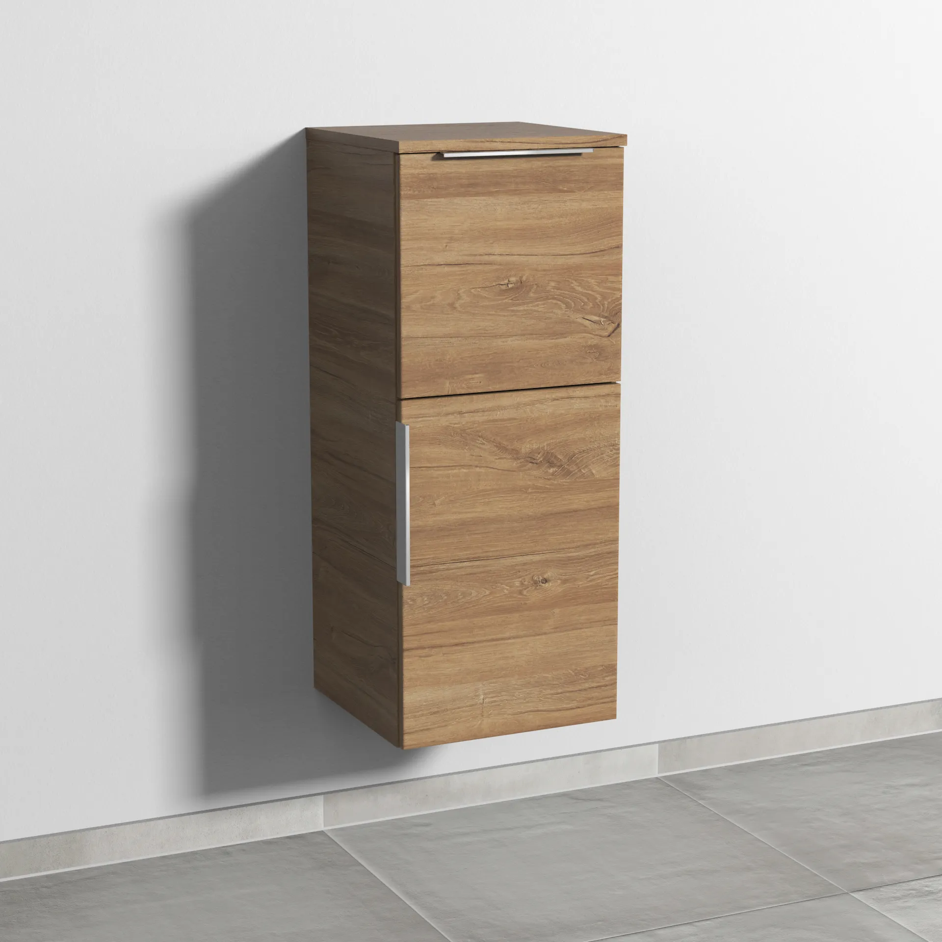 Sanipa Mittelschrank „3way“ 350 × 850 × 345 mm Anschlag rechts, in Eiche Kansas, Anschlag rechts