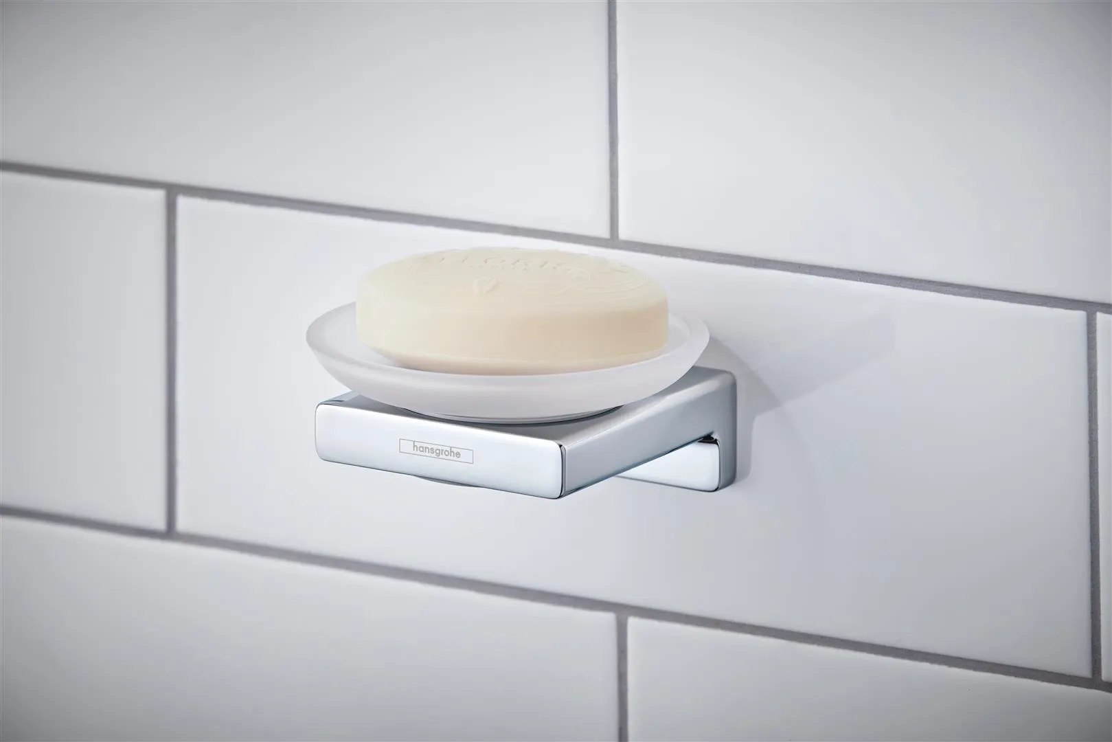 Hansgrohe AddStoris Q Seifenschale, Chrom Hansgrohe AddStoris Q Seifenschale, Chrom