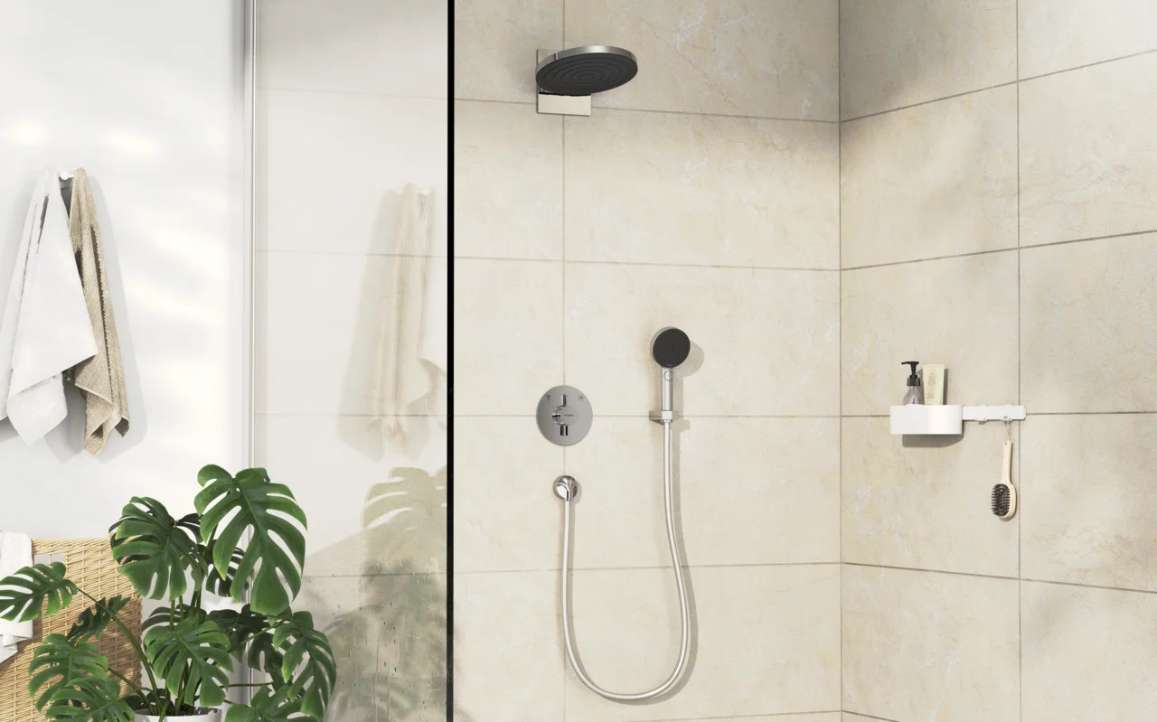Hansgrohe DuoTurn S Mischer Unterputz, Chrom, 2 Verbraucher, max. Durchfluss 29,5 l/min, Keramikmischsystem, einfache Installation