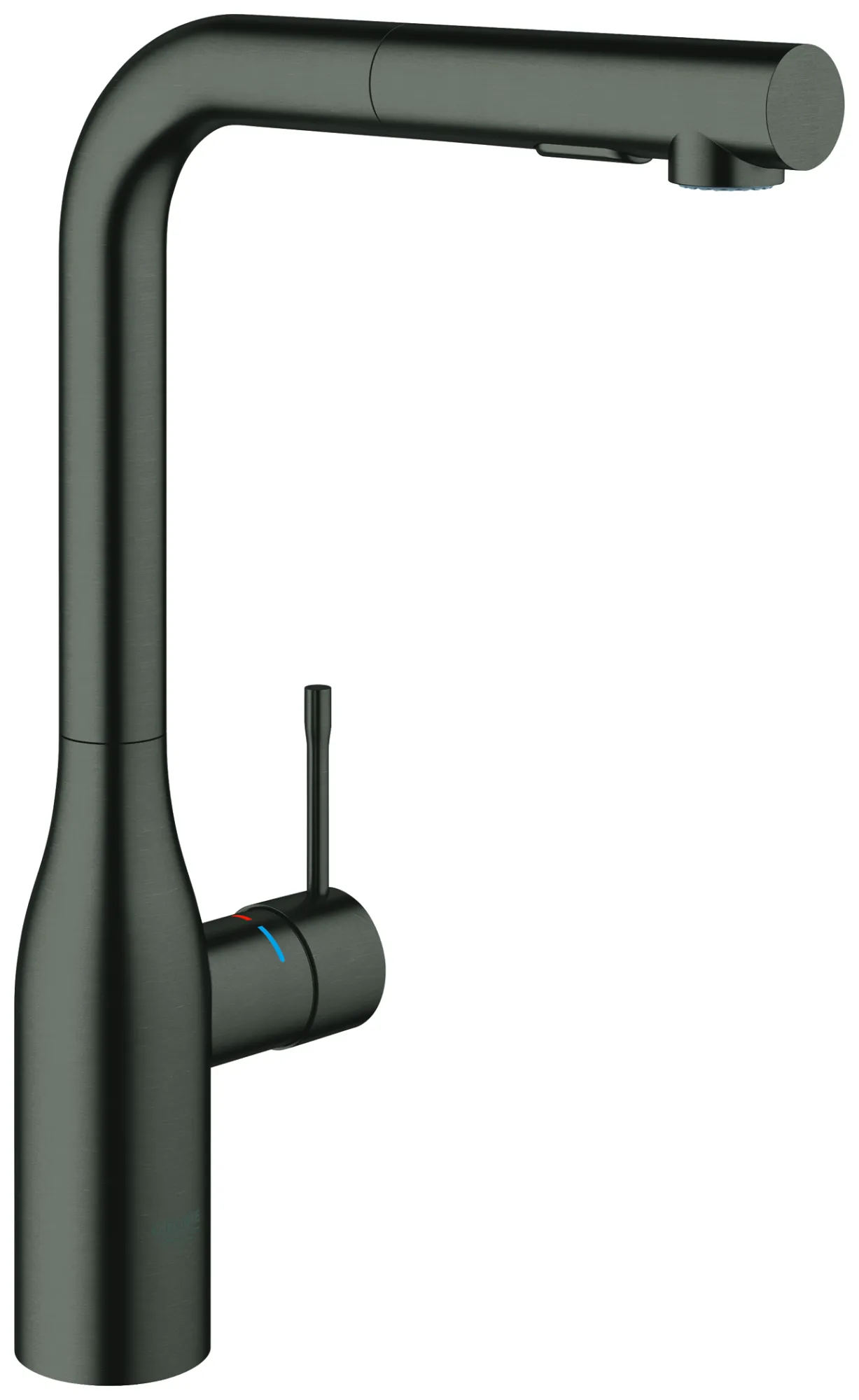 Grohe Essence Einhand-Spültischbatterie, ½, Einlochmontage, hard graphite gebürstet Grohe Essence Einhand-Spültischbatterie, ½, Einlochmontage, hard graphite gebürstet