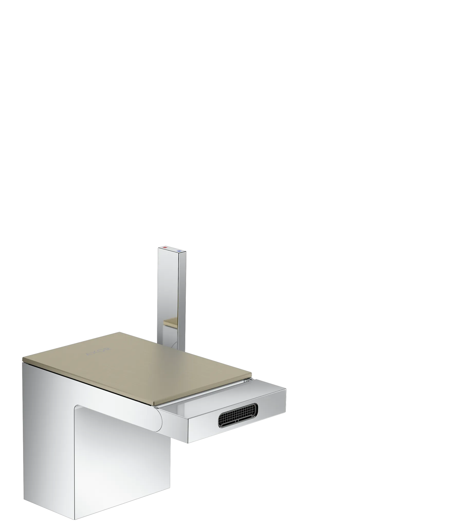 AXOR MyEdition Einhebel-Bidetmischer mit Push-Open Ablaufgarnitur ohne Platte Chrom AXOR MyEdition Einhebel-Bidetmischer mit Push-Open Ablaufgarnitur ohne Platte Chrom