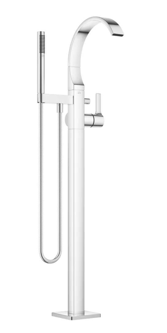 Wannen-Einhandbatterie mit Standrohr für freistehende Montage mit Schlauchbrausegarnitur CYO Chrom 25863811 Wannen-Einhandbatterie mit Standrohr für freistehende Montage mit Schlauchbrausegarnitur CYO Chrom 25863811